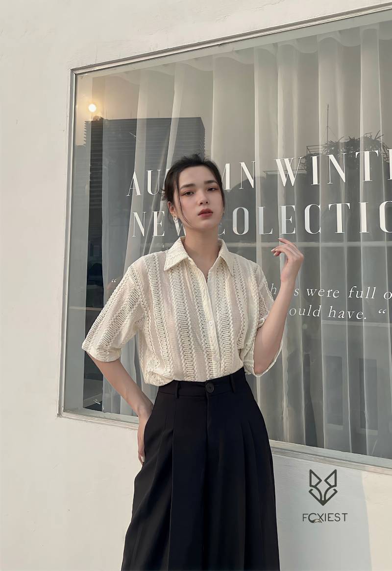 áo sơ mi fence shirt foxiest store